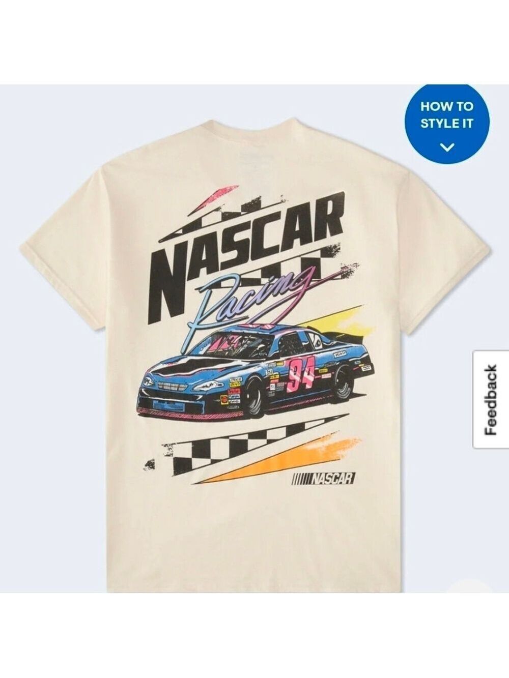 NASCAR Racing Graphic Tee - White